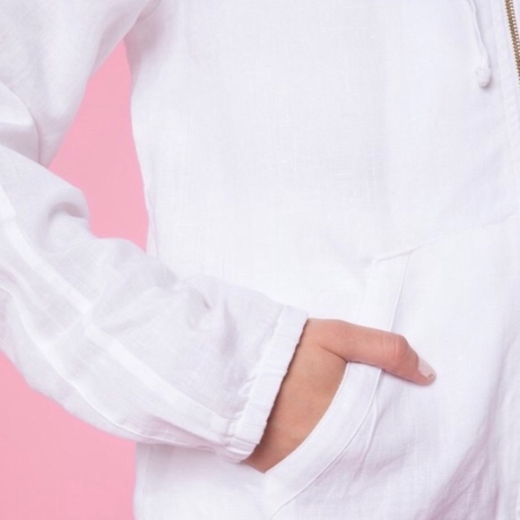 Juicy Couture Washed Linen Hooded Jacket - Picture 4 of 10